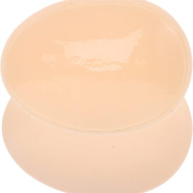 Mobestech 1 Pair Silicone Portable Fake Hip Butt Pads Women Oval Padded Butt Lifter