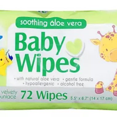 Baby Love Baby Wipes with Aloe Vera 80 Count Pack of 12 Bulk Wholesale