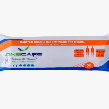 OneCare Adult Large Incontinence Cleansing Wipes with Barrier Cream 8"x10" 50 Count