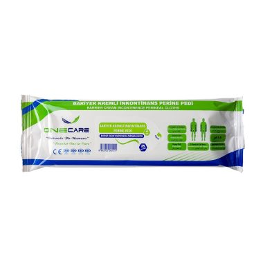 OneCare Adult Perineal Cleansing Wipes with Barrier Cream 25 Count 8"x10"