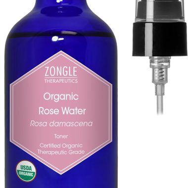 Zongle Therapeutics 100% Pure Organic Rose Water Hydrating Face Toner Spray 4 Oz
