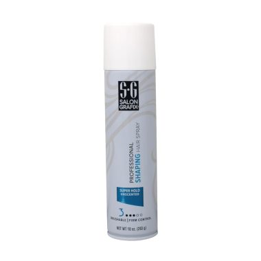 Salon Grafix Shaping Hair Spray Super Hold Unscented 10 oz (Pack of 6)