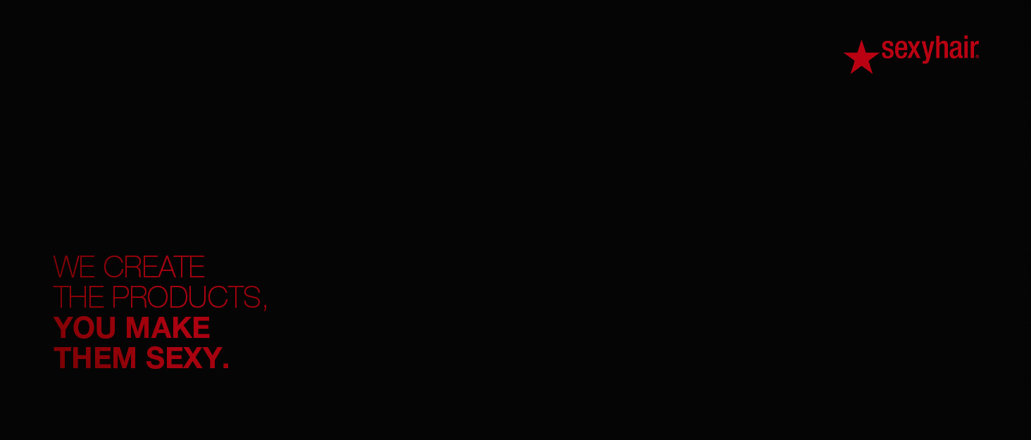 SexyHair Brand Story Background Black