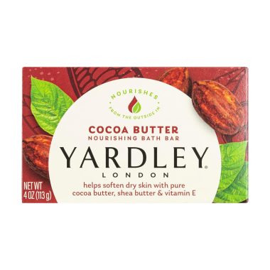 Yardley London Nourishing Cocoa Butter Bath Soap Bar for Softening Dry Skin, 4.0 oz, 1 Count