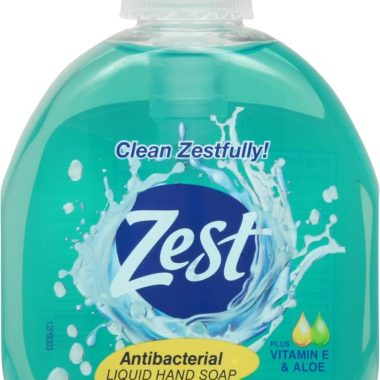 Zest Fresh Aqua Antibacterial Liquid Hand Soap with Vitamin E Aloe 7.5 oz