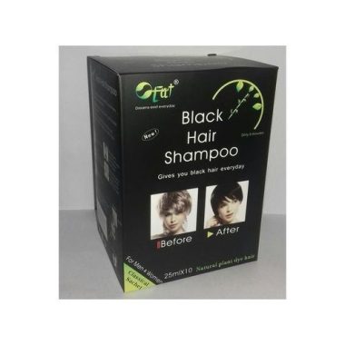 Private: 10 Packs Original Black & Shiny Hair Dye Shampoo For Unisex
